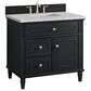 James Martin Vanities Lorelai 36" Single Vanity in Black Onyx with 3 cm Charcoal Soapstone Quartz Top, , large