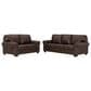 Ashley Colleton Stationary Sofa and Loveseat Set in Dark Brown, , large