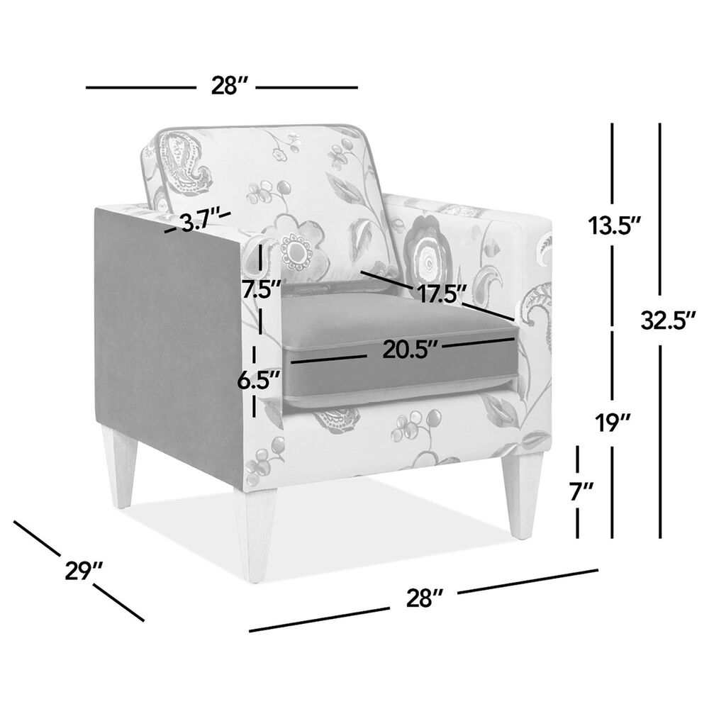 Jennifer Taylor Home Mamba Accent Chair in Satin Teal, Purple and Multicolor, , large