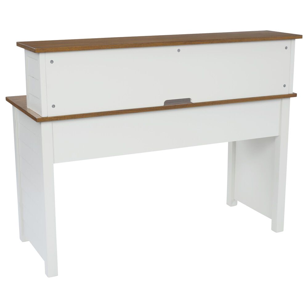 Homestyles Portsmouth Desk with Hutch in White, , large