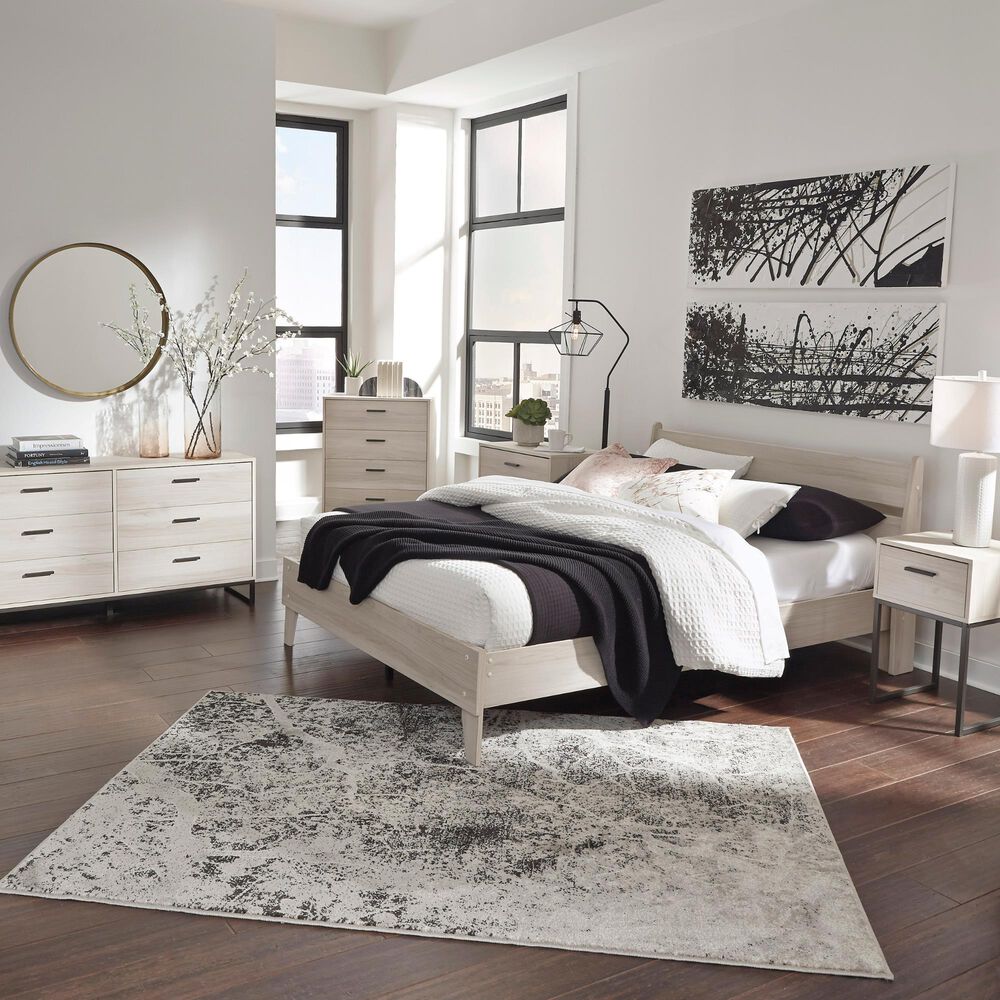 Ashley Socalle Queen Platform Bed in Light Natural, , large