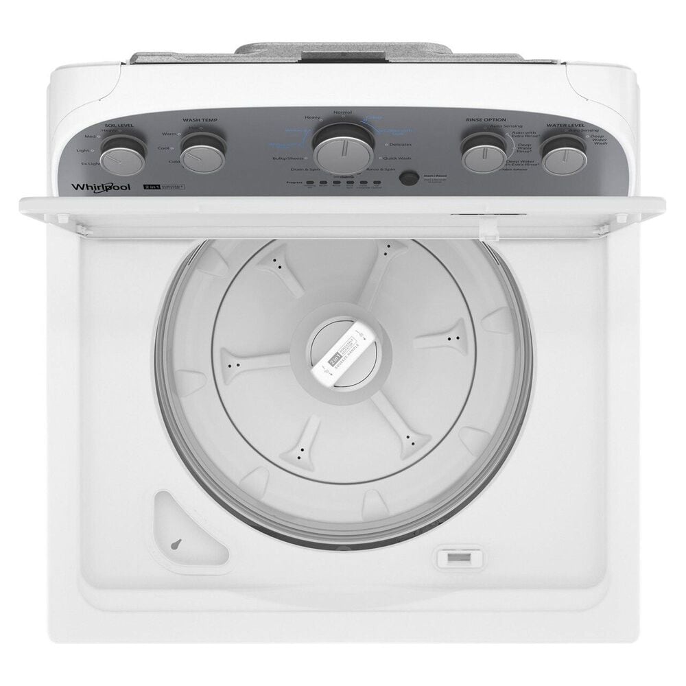 Whirlpool 3.9 Cu. Ft. Top Load Washer with Removable Agitator in White, , large