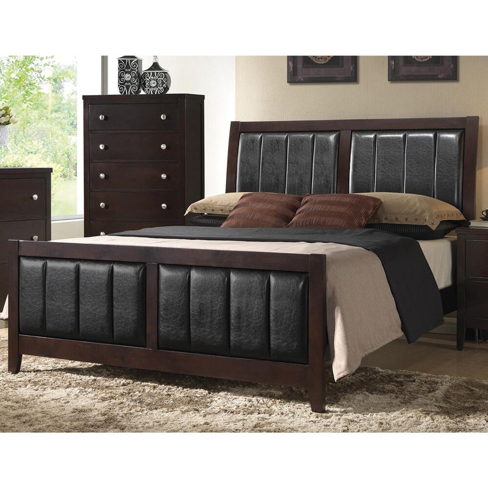 Pacific Landing Carlton Upholstered King Bed in Cappuccino, , large