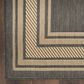 Nourison Horizon HOZ03 Charcoal 8" x 10" Indoor/Outdoor Area Rug, , large