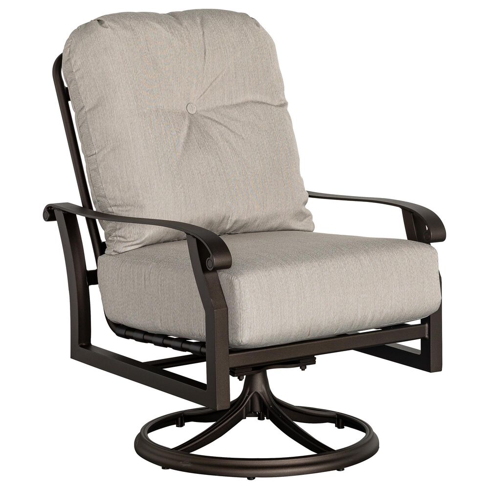 Woodard Cortland Cushion Swivel Rocking Lounge Chair in Memo Hemp, , large