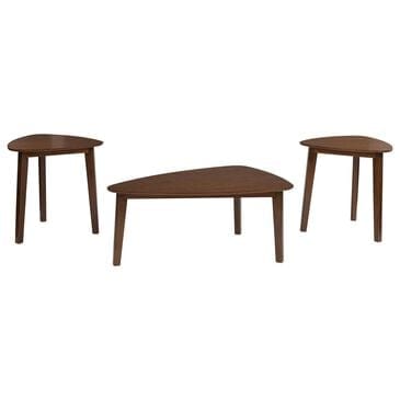 Ashley Lyncott Occasional Table Set in Brown (Set of 3), , large