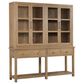 Hooker Furniture Driftwood Display Sideboard with Hutch in Buckboard, , large