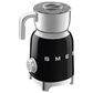Smeg 20 Oz Retro Style Milk Frother in Black and Polished Chrome, , large