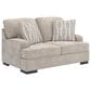 Ashley High Profile Stationary Loveseat in Taupe, , large
