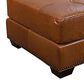 USA Premium Leather Cocktail Ottoman in Saddle Glove, , large