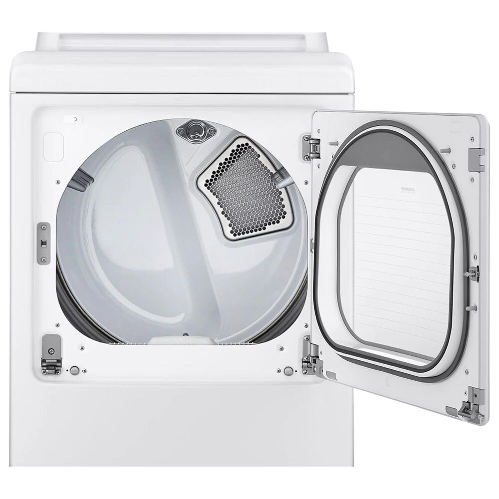 LG 7.3 Cu. Ft Front Load Turbo Steam Gas Dryer in White, , large
