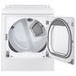 LG 7.3 Cu. Ft Front Load Turbo Steam Gas Dryer in White, , large