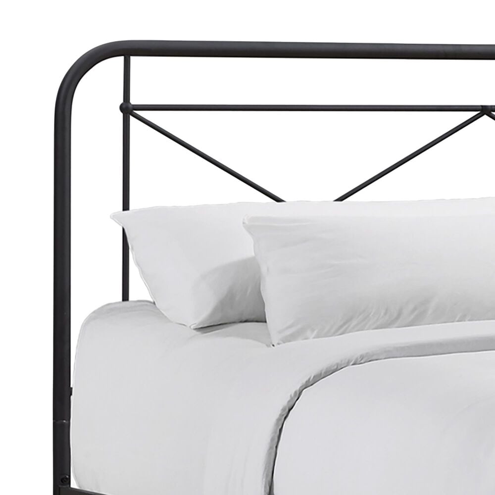 Hawthorne Furniture Vintage Queen Metal Panel Bed in Matte, , large