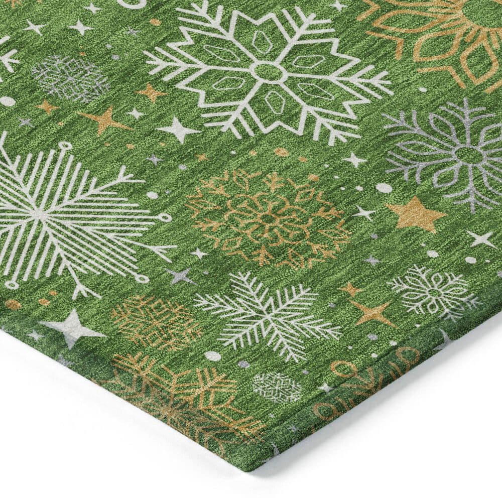 Dalyn Rug Company Wonderland WN31 1&#39;8&quot; x 2&#39;6&quot; Green Indoor/Outdoor Area Rug, , large