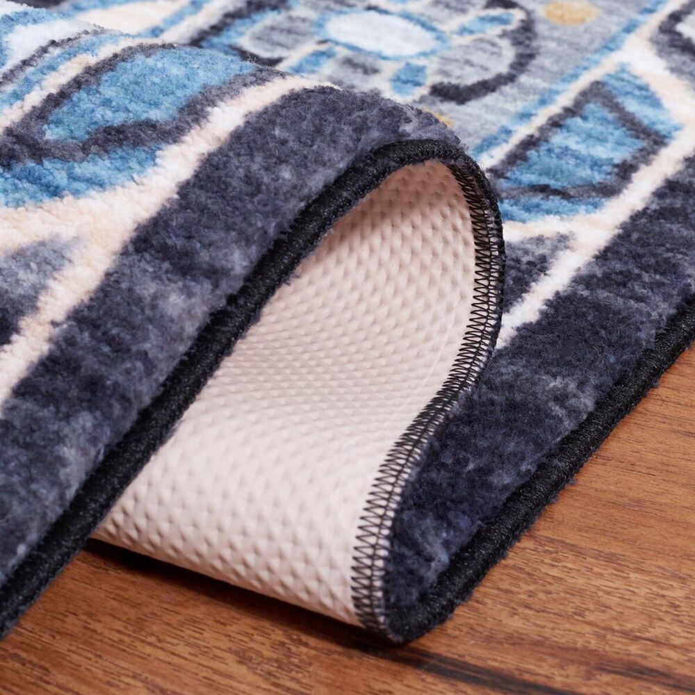 Safavieh Riviera 6&#39;7&quot; Square Grey and Light Blue Area Rug, , large