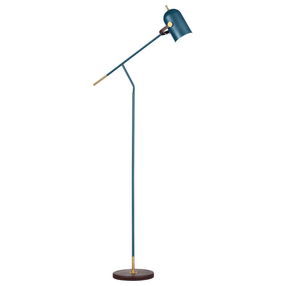 Crestview Collection Pippin Floor Lamp in Deep Teal, , large