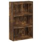 HOMLUX Enhanced Home 3-Tier Adjustable Shelf Bookcase in Amber Pine, , large