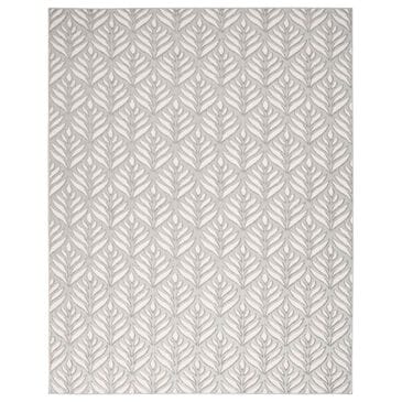 Nourison Aloha 7" x 10" Grey Indoor/Outdoor Area Rug, , large