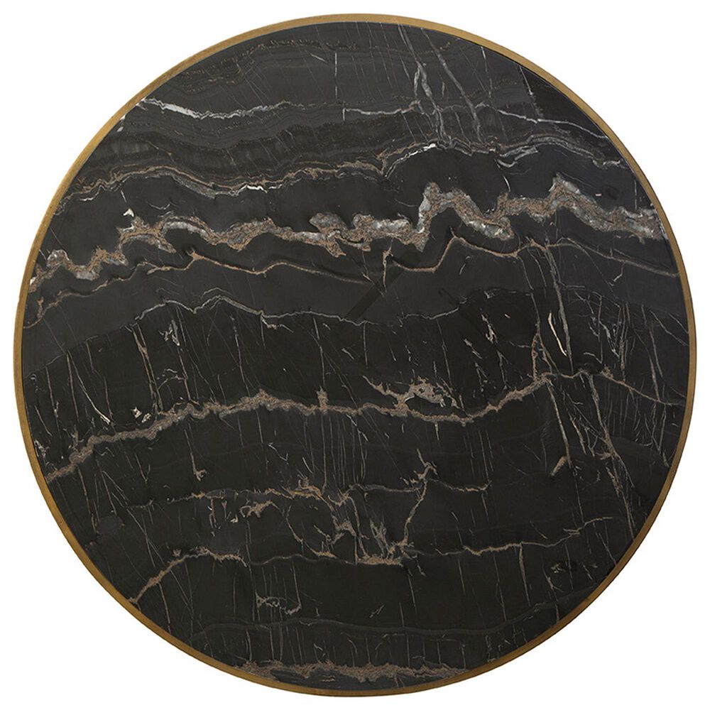 Timeless Designs Evry Cocktail Table in Dark Slate Gray and Antique Brass, , large