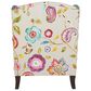 Jennifer Taylor Home Anya Arm Chair in Navy Blue, Purple, Red, Taupe and Green, , large