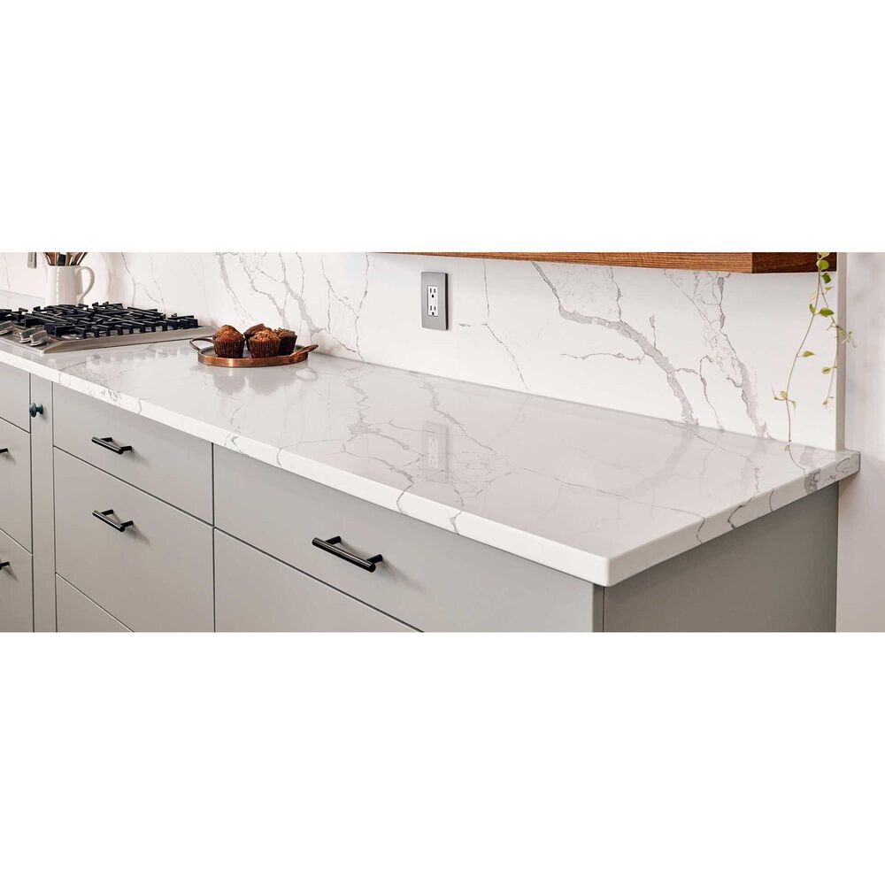 NFM Custom Countertops Calacatta Laza 3cm Quartz Countertop, , large