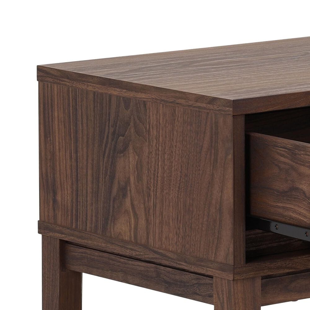 Safavieh Fidia 1-Drawer Nightstand in Dark Walnut, , large