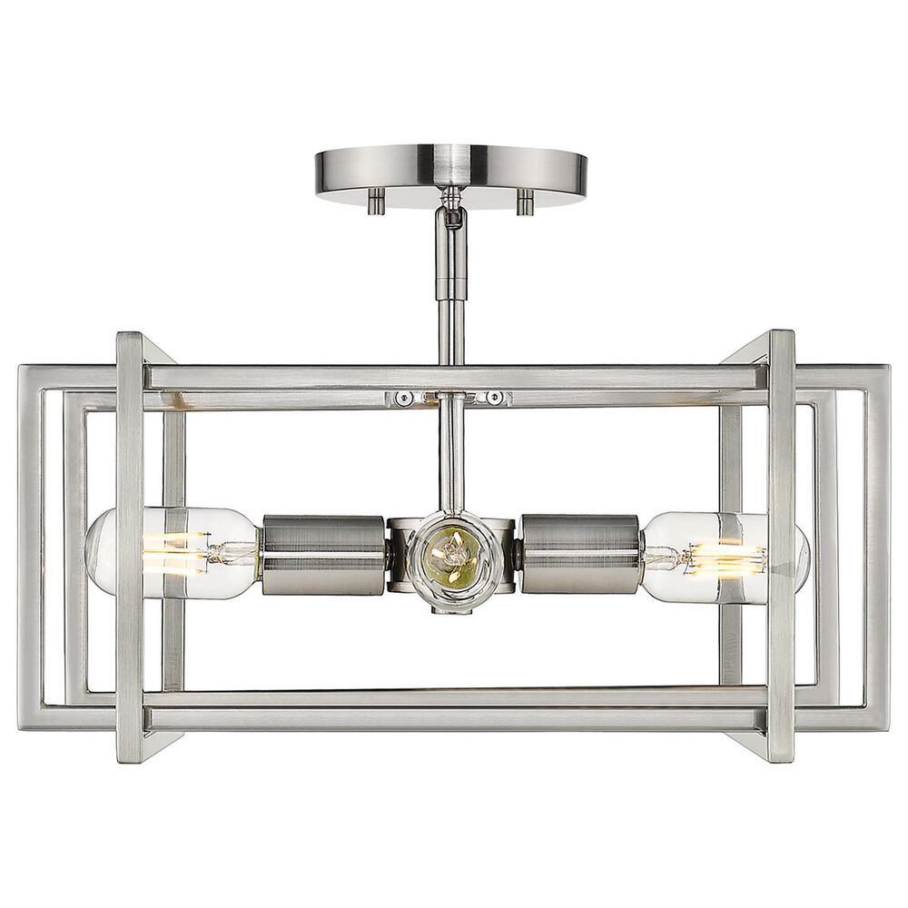 Golden Lighting Tribeca Semi-Flush in Pewter, , large