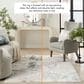 Nourison Desire Ivory, Grey and Blue 3"11" x 5"11" Area Rug, , large