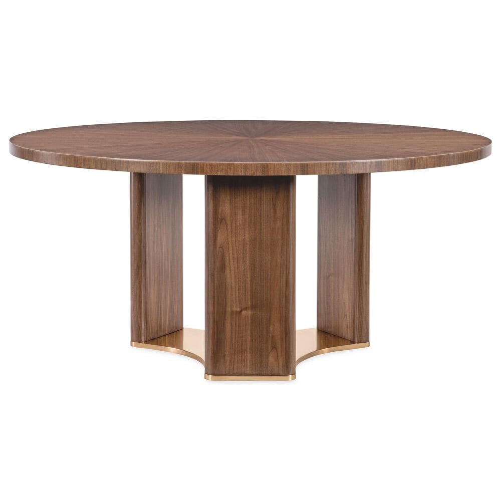 Hooker Furniture Eleana 5-Piece Round Dining Set in Light Caramel, , large