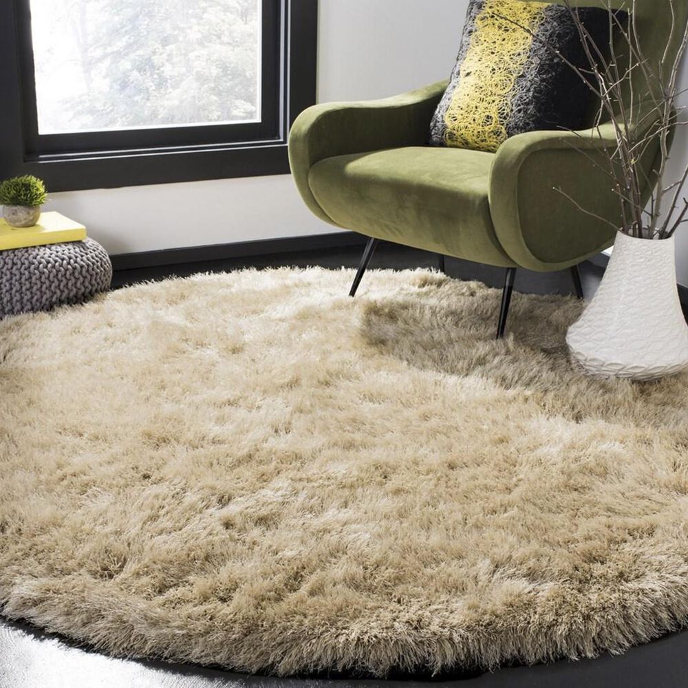 Safavieh Venice SG256C 4&#39; Round Champagne Area Rug, , large
