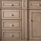 James Martin Vanities Bristol 60" Single Bathroom Vanity in Whitewashed Walnut with Single Hole 3 cm White Zeus Quartz Top and Rectangular Sink, , large