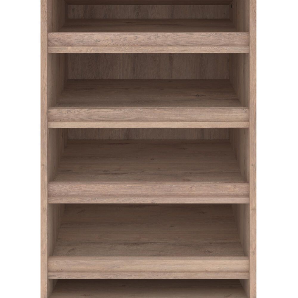 Bestar Pur 25&quot; Closet Organizer in Rustic Brown, , large