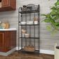 Maple and Jade 66" Traditional Bakers Rack in Black, , large
