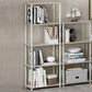 HOMLUX Turn-N-Tube 5-Tier Open Storage Bookshelf in Sonoma Oak and White, , large