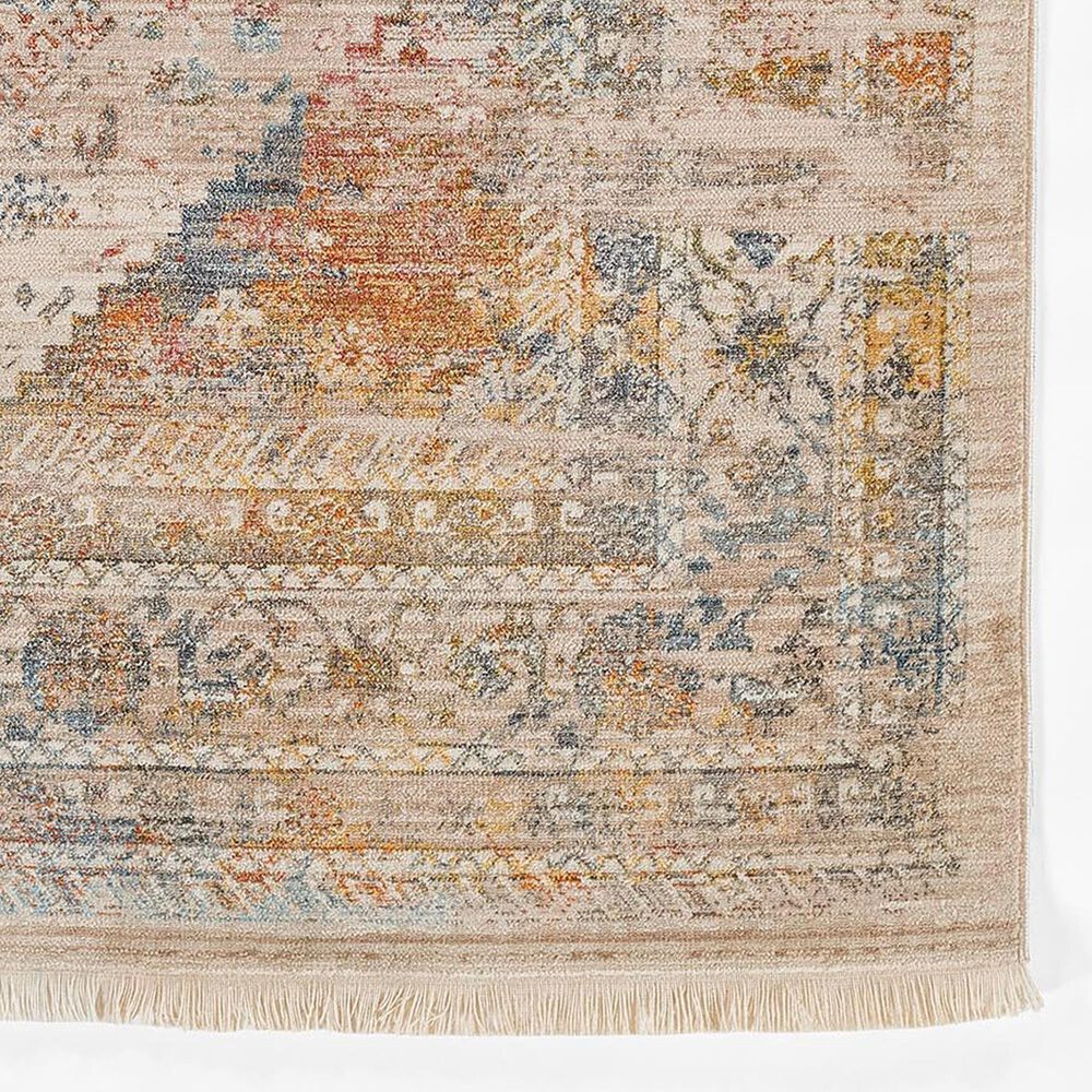 Momeni Izmir IZ-04 8&#39; x 10&#39; Tan, Blue and Rust Area Rug, , large