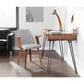 Lumisource Avery Writing Desk in Black, Walnut and Clear, , large