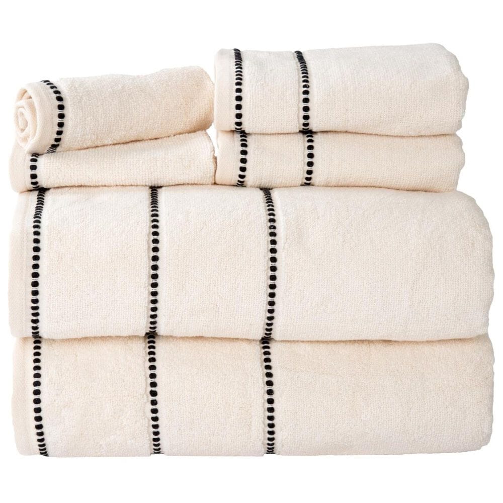 Timberlake Lavish Home 6-Piece Quick Dry Towel Set in Bone, , large