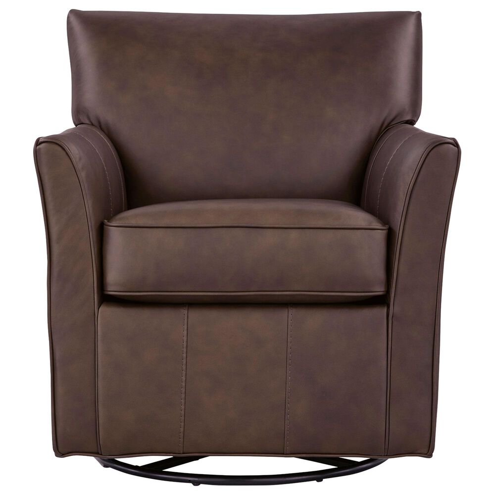 Ashley Braydunn Swivel Glider Accent Chair in Espresso Brown, , large