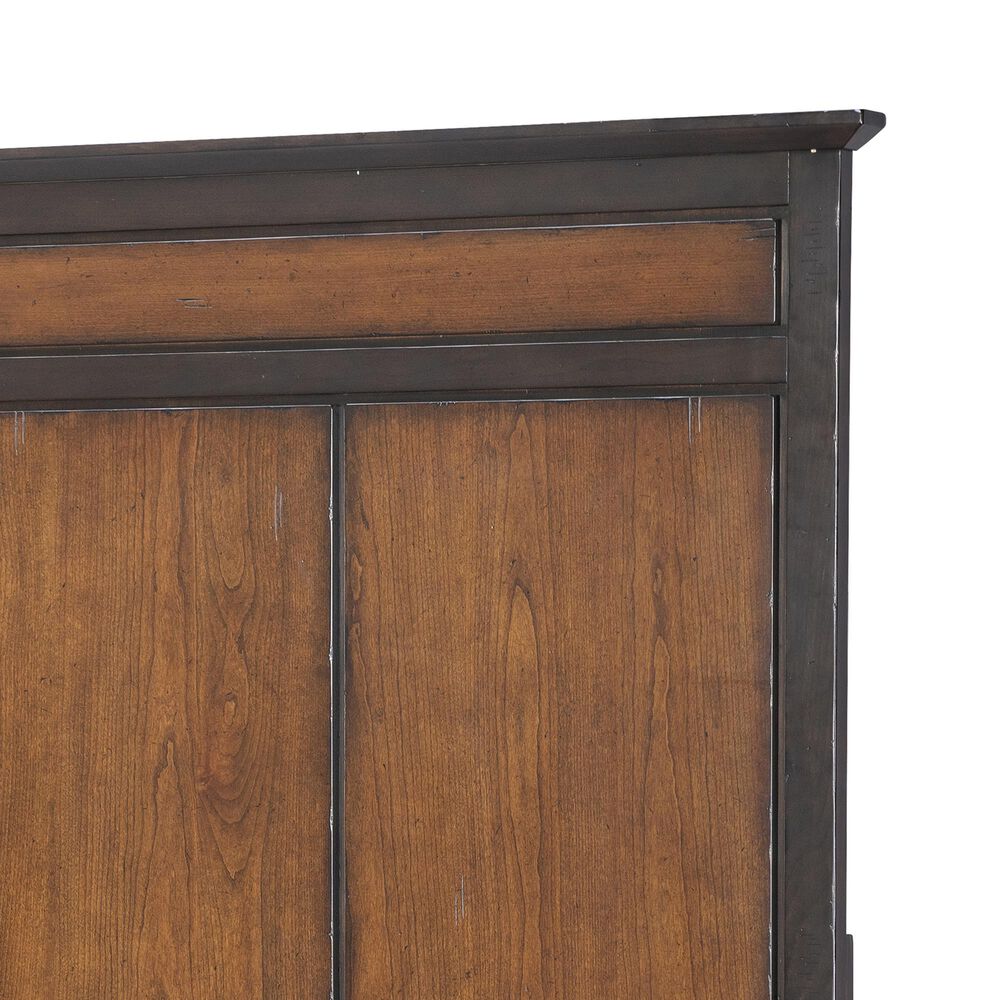 Legacy Classic Fenmore King Panel Bed in Mocha and Distressed Cherry, , large