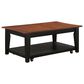 Crystal City Joplin Lift Top Cocktail Table with Casters in Walnut and Ebony, , large