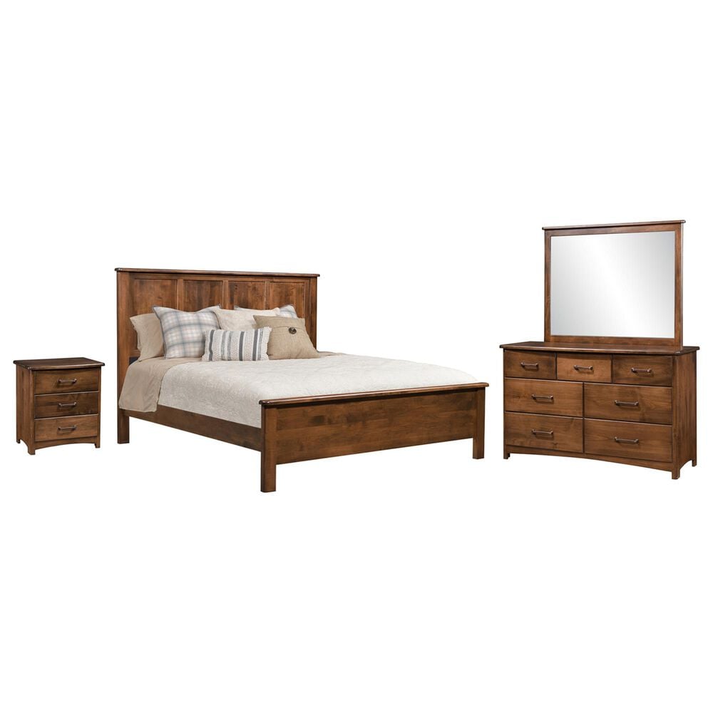 Briarwood Mission Impossible 4-Piece California King Panel Bedroom Set in Dark Roast, , large