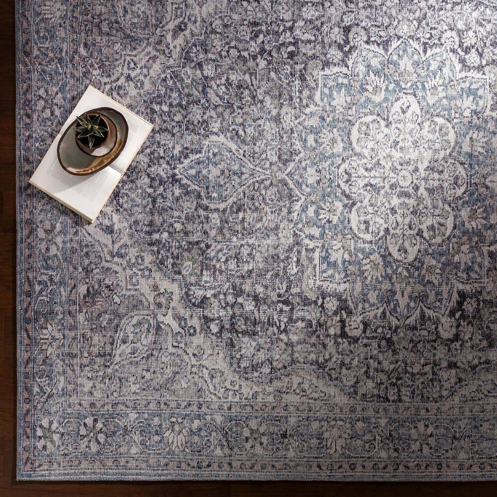 Surya Colin 9&#39;3&quot; x 12&#39; Light Blue, Medium Green, Gray, Charcoal, Tan and Cream Area Rug, , large