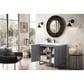 James Martin Vanities Alicante 39.5" Single Bathroom Vanity in Grey Smoke and Matte Black with 5 cm White Glossy Resin Top and Rectangular Sink, , large