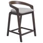 Zuo Modern Troy Counter Stool in Dove Gray & Espresso, , large