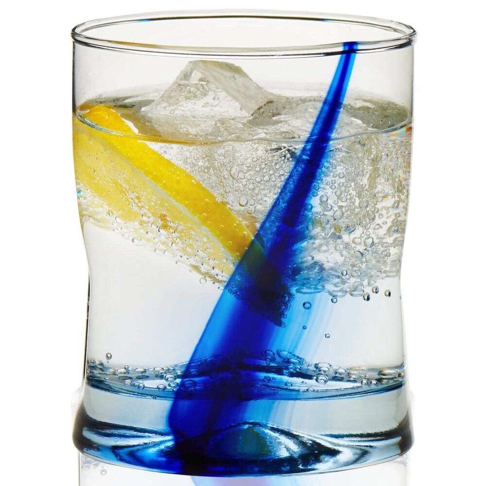 Libbey Glass Blue Ribbon 13-Oz Double Old Fashioned Glassware Set in Clear (Set of 4), , large