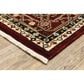 Oriental Weavers Lilihan Oriental 043S6 2" x 6" Red and Black Scatter Rug, , large