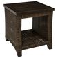 Ashley Monterey Point Square End Table in Dark Brown, , large