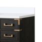 Lexora Home Laurel 48" Single Bathroom Vanity in Black Oak with White Cultured Marble Top and Rectangular Sink, , large