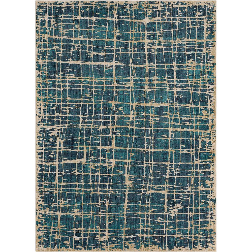 Scott Living Expressions Elan 91677-50137 9"6" x 12"11" Lagoon Area Rug, , large