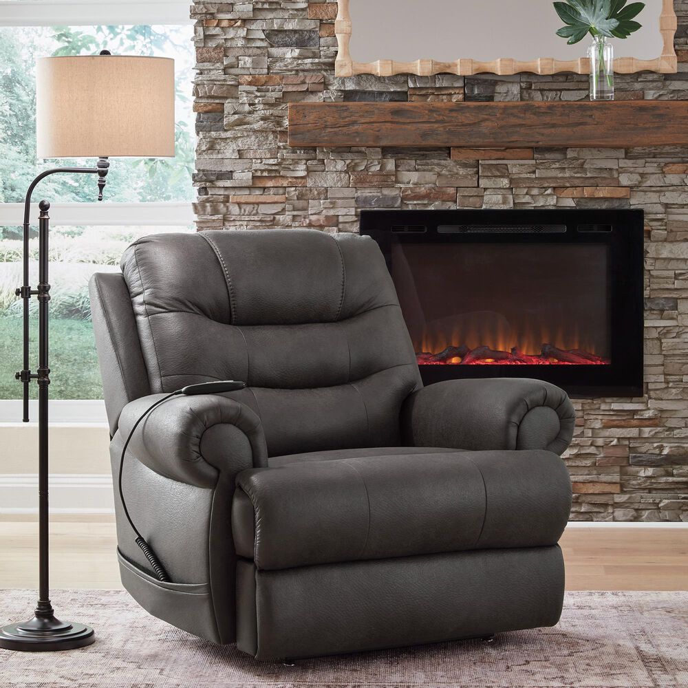 Ashley Revived and Restored Power Lift Recliner in Granite, , large
